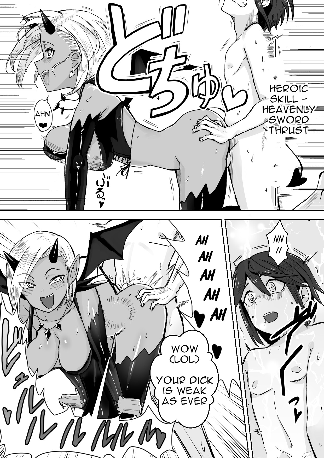 Hentai Manga Comic-Story about Losing to a Succubus and Made to Wear Small Chastity Belt-Read-25